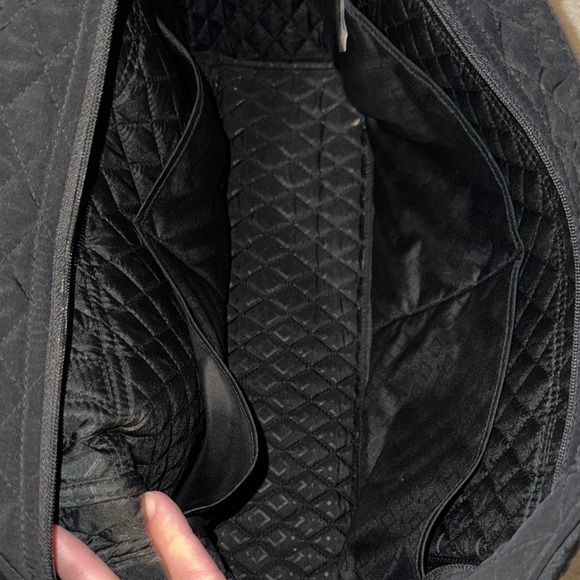 Vera Bradley Black Quilted Diaper Bag - Picture 7 of 11